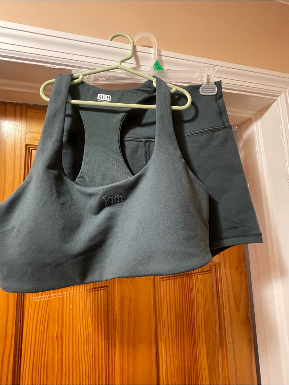 Kith Dark Green Women’s Athletic Shorts Set